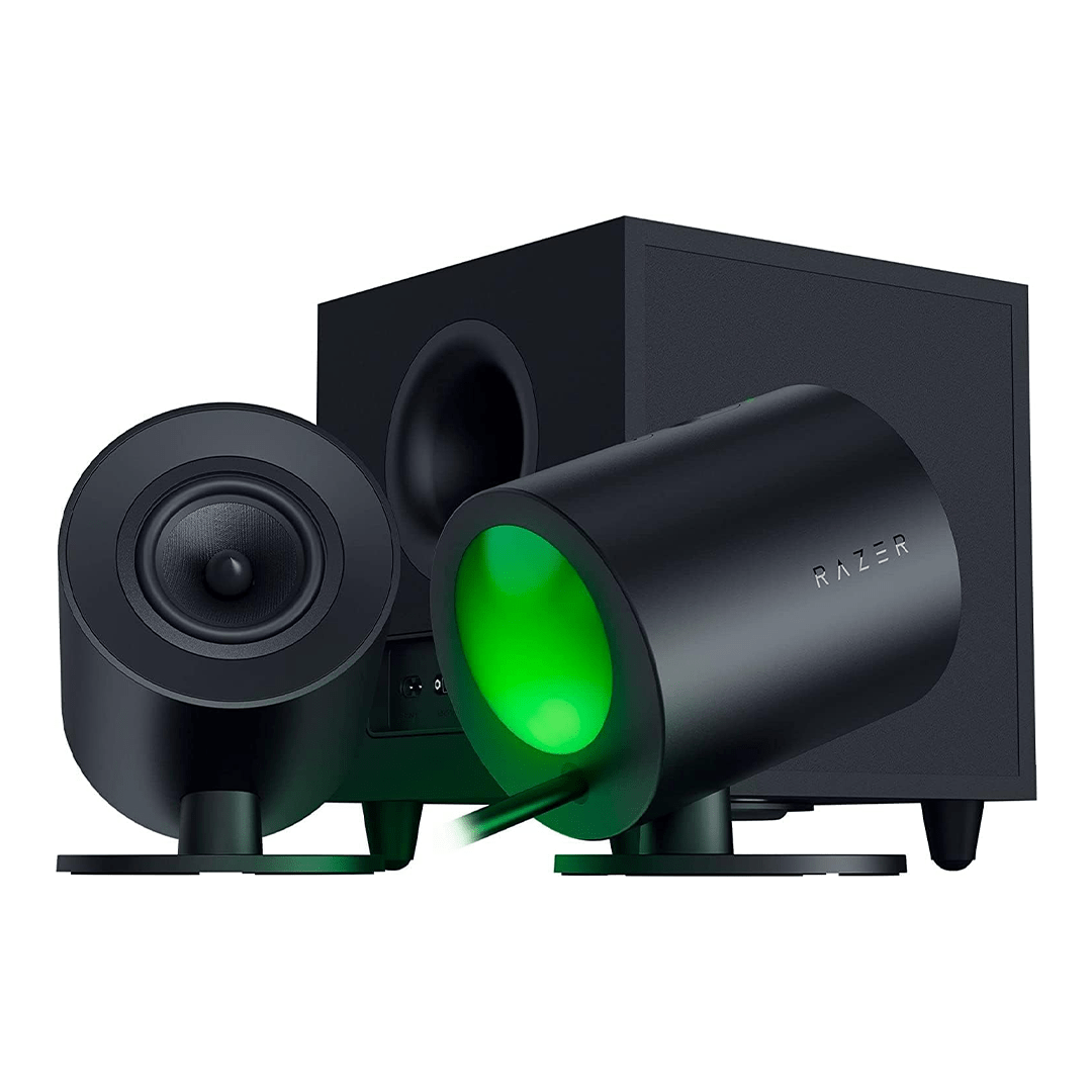Razer Nommo V2, Full-Range 2.1 PC Gaming Speakers with Wired Subwoofer in Qatar Razer Nommo V2, Full-Range 2.1 PC Gaming Speakers with Wired Subwoofer in Qatar